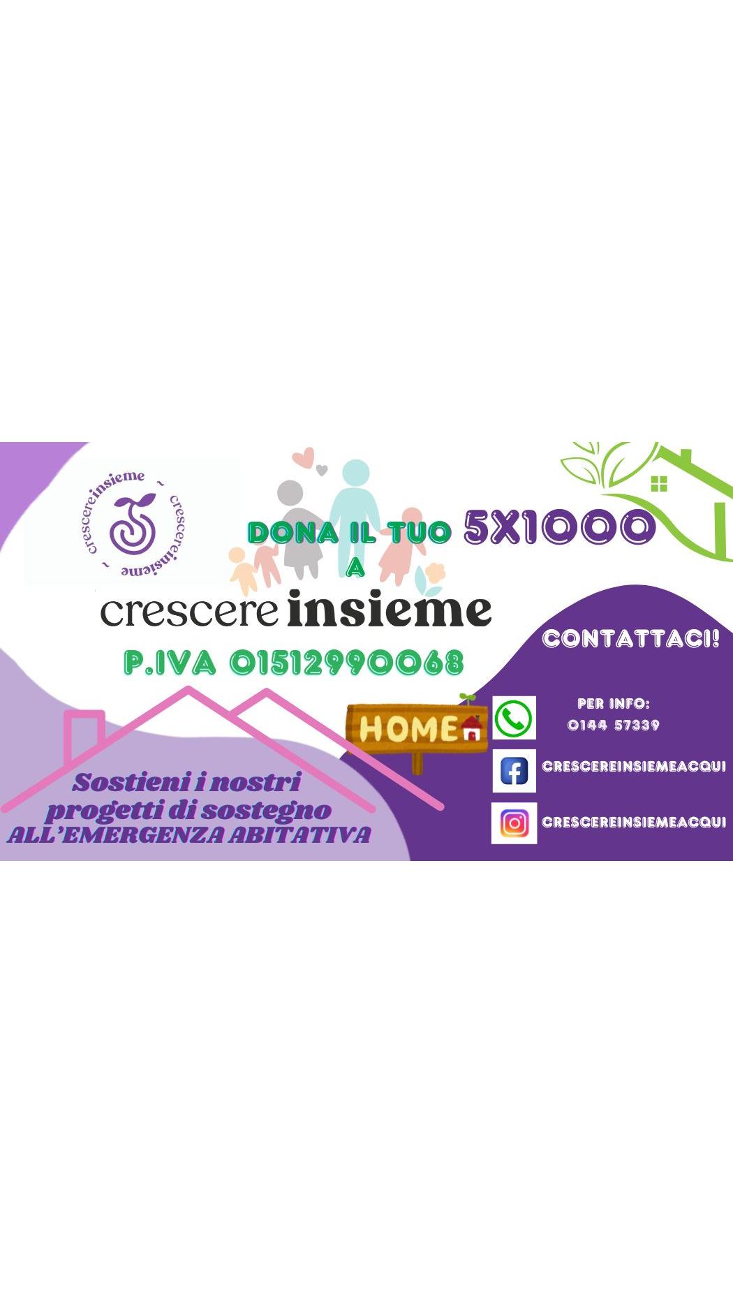 5 X 1000 – Progetti di sostegno all’EMERGENZA ABITATIVA